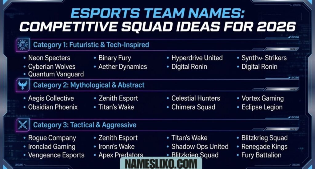 Esports Team Names