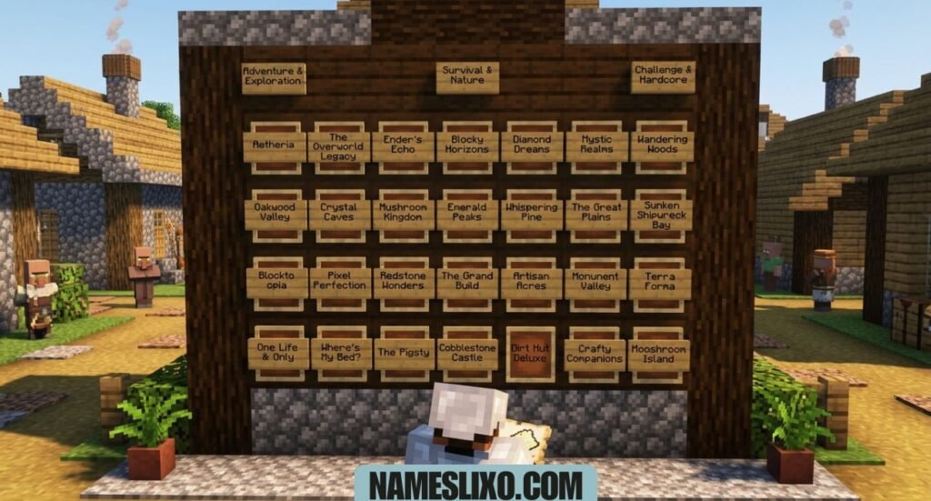 Minecraft World Names
