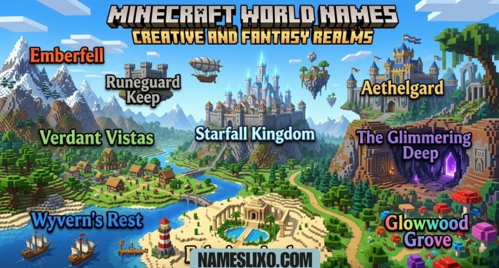 Minecraft World Names