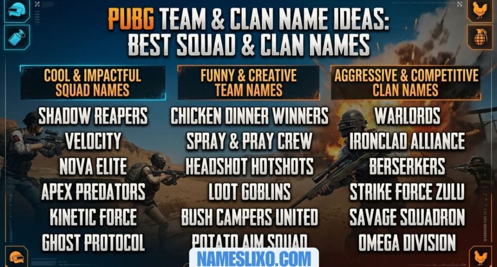 PUBG Team Names