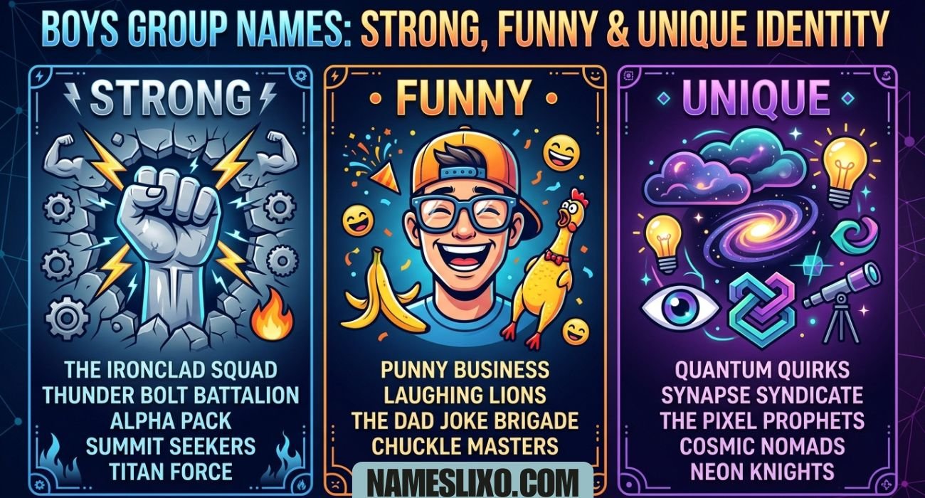 Boys Group Names