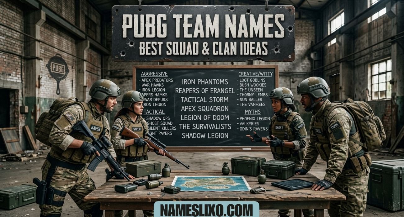 PUBG Team Names